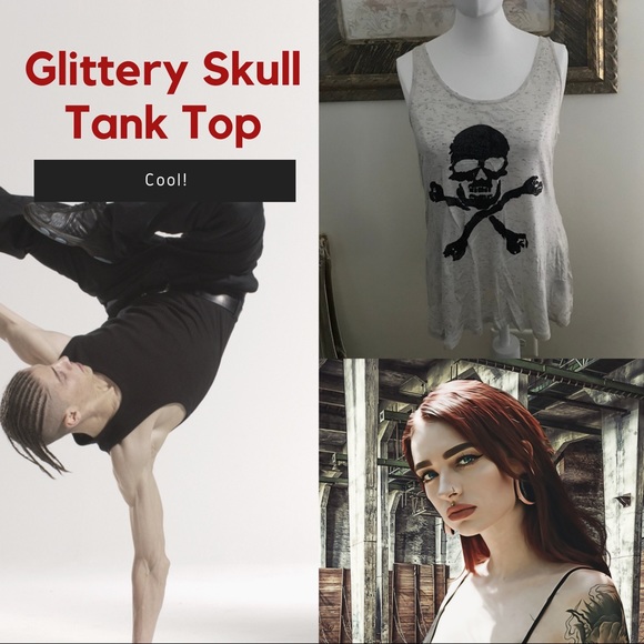 Racerback Skull & Bones Tank - Picture 3 of 6